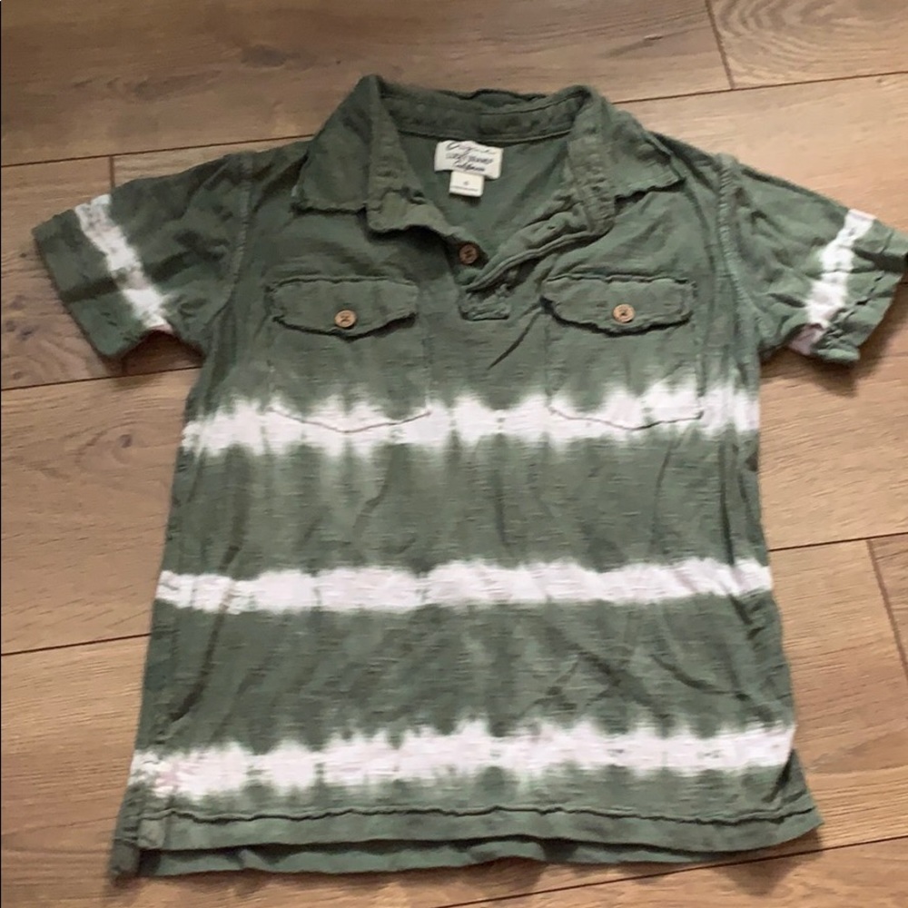 Lucky brand kids polo shirt tie dye sz:6